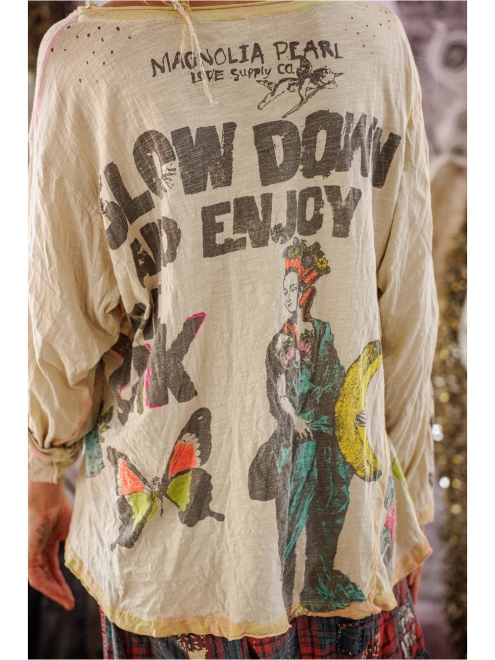 Magnolia Pearl Slow Down Viggo Tee NWT OS - Picture 6 of 6